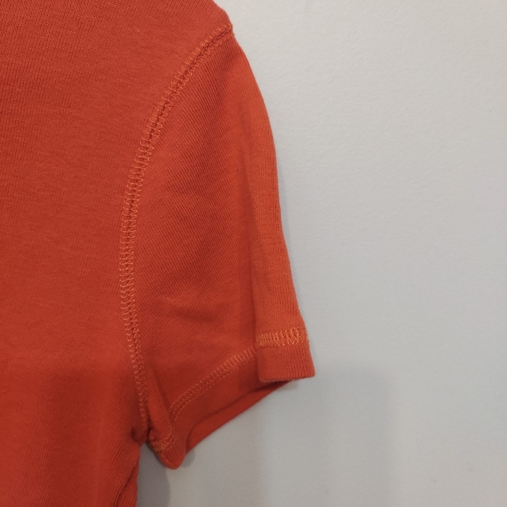 Christopher&Banks orange tee shirt short sleeve soft medium basic nice t shirt - Picture 6 of 8
